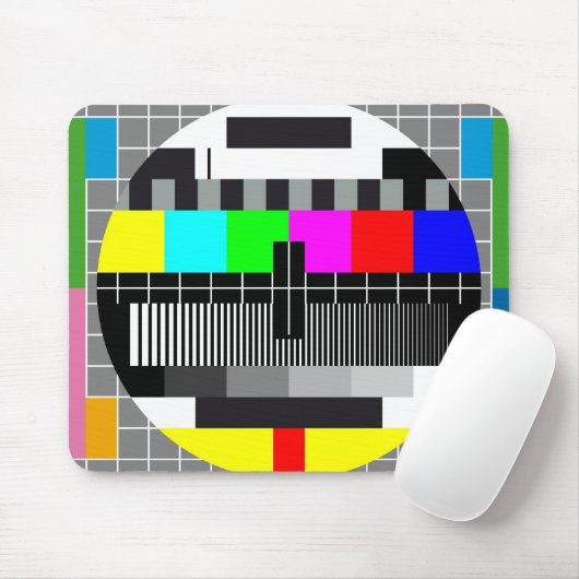 Fernsehtestschirm Mousepad (Mit Mouse)