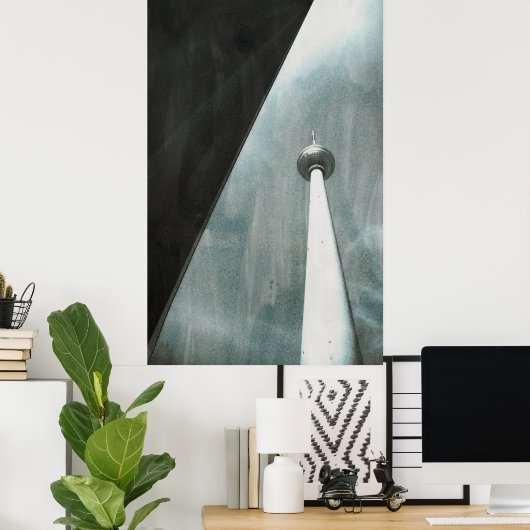 Fernsehturm Berlin Art Poster (Heimbüro)
