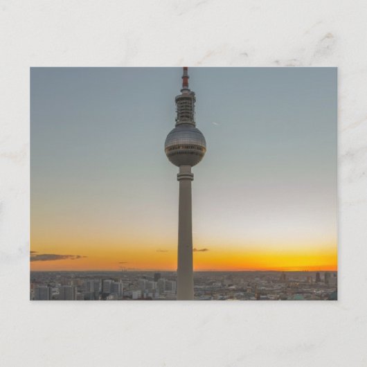 Fernsehturm Berlin, Berlin Fernsehturm, Deutschlan Postkarte (Vorderseite)