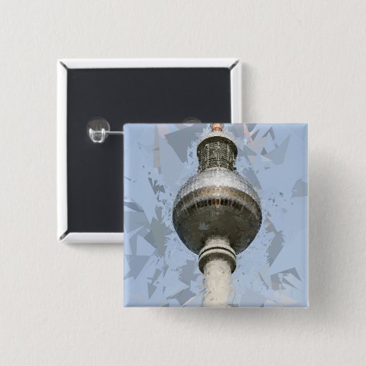Fernsehturm Berlin Button (Vorne & Hinten)