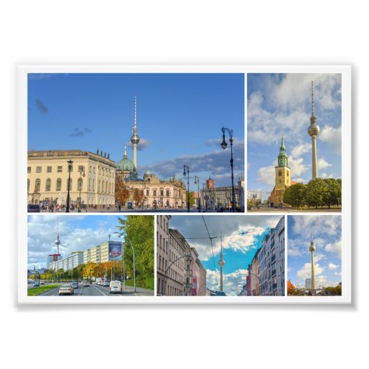 Fernsehturm, Berlin, Deutschland Fotodruck (Vorne)