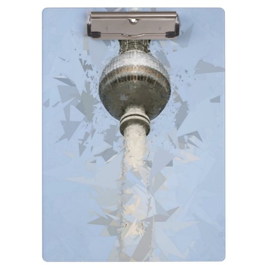 Fernsehturm Berlin, Deutschland Klemmbrett (Vorderseite)