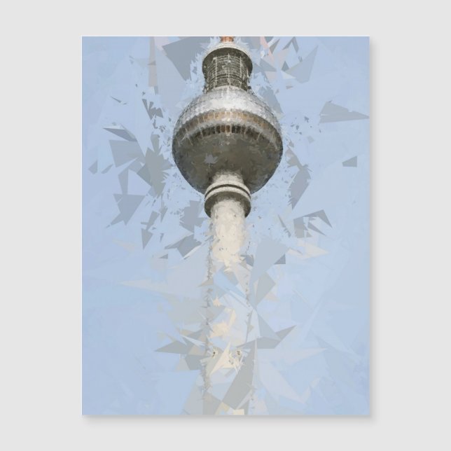 Fernsehturm Berlin, Deutschland Magnetkarte (Vorderseite)