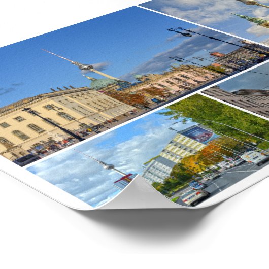 Fernsehturm, Berlin, Deutschland Poster (Ecke)