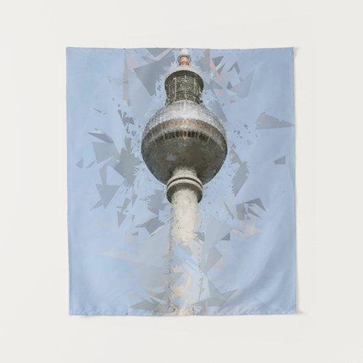 Fernsehturm Berlin, Deutschland Wandteppich (Vorderseite)