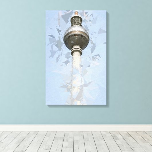 Fernsehturm Berlin Leinwanddruck (Insitu (Holzboden))