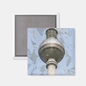 Fernsehturm Berlin Magnet (Vorderseite/Rückseite)