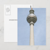 Fernsehturm Berlin Postkarte (Vorne/Hinten)
