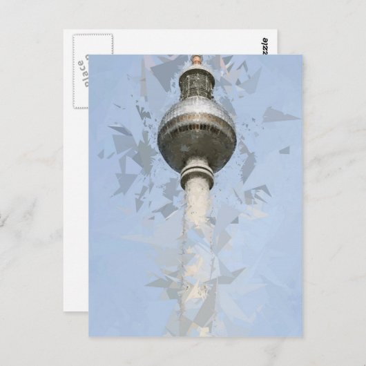 Fernsehturm Berlin Postkarte (Vorne/Hinten)