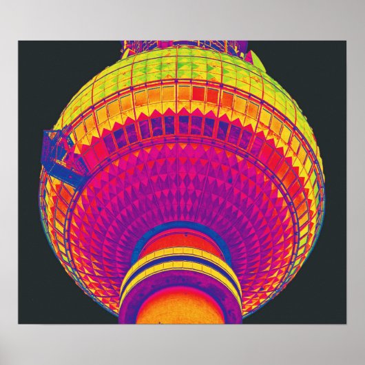 Fernsehturm, Berlin, Rainbow Color (TV) Poster (Vorne)