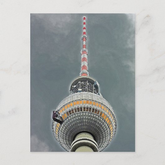 Fernsehturm (Fernsehturm), Berlin (TV2) Postkarte (Vorderseite)