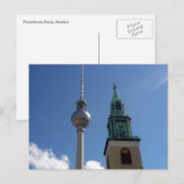 Fernsehturm Spire Postkarte (Vorne/Hinten)
