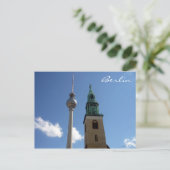 Fernsehturm Turm Postkarte (Stehend Vorderseite)