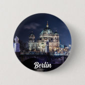 Fernsehturm und Berliner Dom in Berlin Button (Vorderseite)