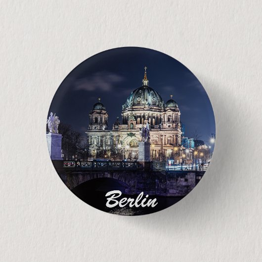 Fernsehturm und Berliner Dom in Berlin Button (Vorderseite)