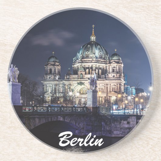 Fernsehturm und Berliner Dom in Berlin Getränkeuntersetzer (Vorne)