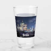 Fernsehturm und Berliner Dom in Berlin Glas (Rückseite)