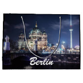 Fernsehturm und Berliner Dom in Berlin Große Geschenktüte (Rückseite)