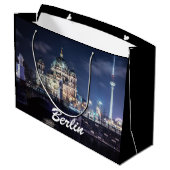 Fernsehturm und Berliner Dom in Berlin Große Geschenktüte (Rückseite Schrägansicht)