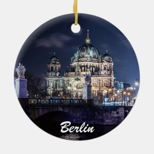 Fernsehturm und Berliner Dom in Berlin Keramik Ornament (Hinten)