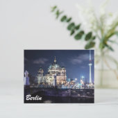 Fernsehturm und Berliner Dom in Berlin Postkarte (Stehend Vorderseite)