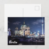 Fernsehturm und Berliner Dom in Berlin Postkarte (Vorne/Hinten)
