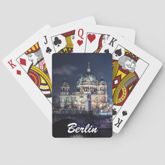 Fernsehturm und Berliner Dom in Berlin Spielkarten (Rückseite)