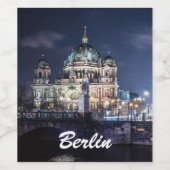Fernsehturm und Berliner Dom in Berlin Weinetikett (Einzelnes Label)