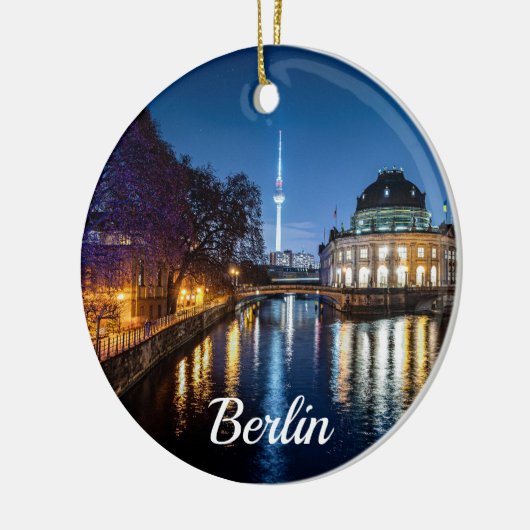 Fernsehturm und Museumsinsel in Berlin, Deutschlan Keramik Ornament (Links)