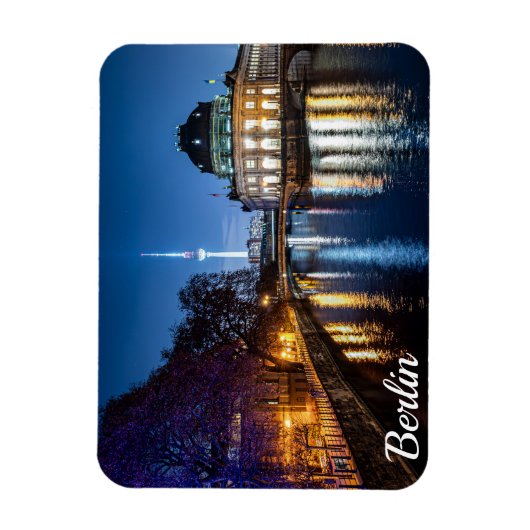 Fernsehturm und Museumsinsel in Berlin, Deutschlan Magnet (Vertikal)