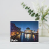 Fernsehturm und Museumsinsel in Berlin, Deutschlan Postkarte (Stehend Vorderseite)