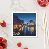 Fernsehturm und Museumsinsel in Berlin, Deutschlan Serviette (Beispiel)