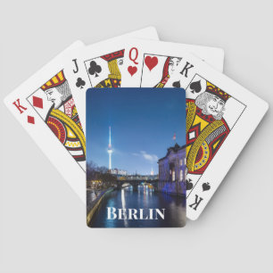 Fernsehturm und Museumsinsel in Berlin, Deutschlan Spielkarten
