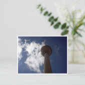 Fernsehturm Wolken Postkarte (Stehend Vorderseite)