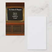 Fernsehverkaufs-und -reparatur-Dienstleistungen Visitenkarte (Vorne/Hinten)