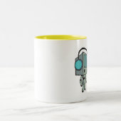 Fernsehweg Männer Zweifarbige Tasse (Mittel)