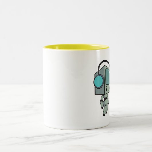 Fernsehweg Männer Zweifarbige Tasse (Mittel)