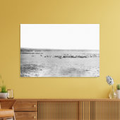 Fernsicht auf Cowboys mit Rinderherden Leinwanddruck (Insitu (Wohnzimmer))