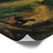Fernsicht auf das Schloss Corfe Poster (Ecke)