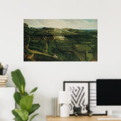 Fernsicht auf das Schloss Corfe Poster (Heimbüro)