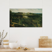 Fernsicht auf das Schloss Corfe Poster (Küche)