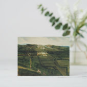 Fernsicht auf das Schloss Corfe Postkarte (Stehend Vorderseite)