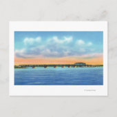 Fernsicht auf den See auf die Neue Brücke Postkarte (Vorderseite)