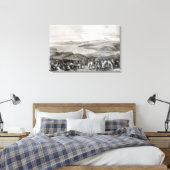 Fernsicht auf den Vulkan Aconcagua Leinwanddruck (Insitu (Schlafzimmer))