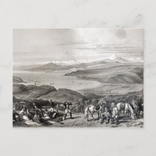 Fernsicht auf den Vulkan Aconcagua Postkarte