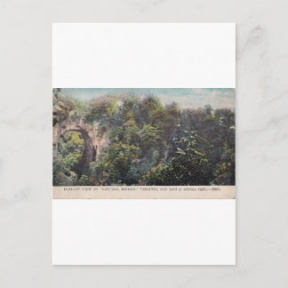 Fernsicht auf die "natürliche Brücke", Virginia Postkarte