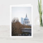 Fernsicht auf die St. Paul's Cathedral, London Karte (Vorderseite)