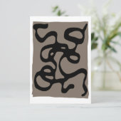 Fernsignale: Abstrakt Schwarz & Grau Karte (Stehend Vorderseite)