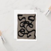 Fernsignale: Abstrakt Schwarz & Grau Karte (Vorderseite/Rückseite Beispiel)