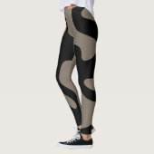 Fernsignale: Abstrakt Schwarz & Grau Leggings (Links)